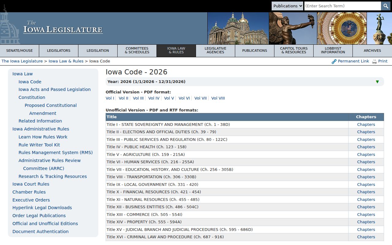 Plymouth County criminal court cases access to the current Iowa Code